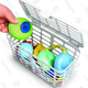 The Prince Lionheart Complete Dishwasher Basket System includes three baskets that are ostensibly designed for bottles and sippy cup parts, but can be easily used for other small kitchen items.